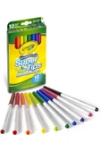 10 Super Tips Washable Markers- Amerikan-Nontoxic- 10 Yıkanabilir İnce-Kalın Uçlu Keçeli Boya Kalemi thumbnail 2
