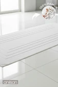 Alora Bej Büyük Ayak Havlusu - 60x130 Cm , 690GR %100 Pamuk, Spa Ve Otel Banyo Paspası - 1