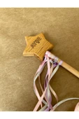 İsme Özel Ahşap Yıldız Asa | 20 cm Doğal Sihirli Peri Değneği – Montessori Uyumlu - 4