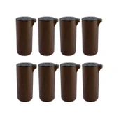 (8 Adet) Plastik Terra Kubik Kestane Kahvesi 15 cm Mobilya Kanepe Koltuk Baza Yükseltme Ayak Ayağı thumbnail 1