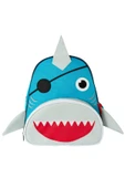 Köpek Balığı Sırt Çantası Anaokulu Yuva Kreş Okul Çantası Korsan Köpek Balığı Figürlü - 1