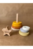 İsme Özel Ahşap Yıldız Halka Kule | Montessori Eğitici Oyuncak & Dekoratif Ahşap Hanoi - 9