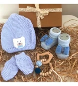 HOŞGELDİN BEBEK, ERKEK BEBEK, YENİDOĞAN BEBEK HEDİYE SETİ - 1