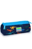 Kids Lacivert Mavi Dinozor Desenli Üç Bölmeli Kalem Çantası - 1