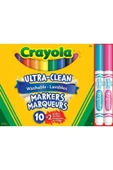 12 Ultra Clean Washable Markers- Amerikan-nontoxic- 12 Yıkanabilir Kalın Uçlu Keçeli Boya Kalemi thumbnail 1