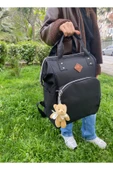 Gri Anne Bebek Bakım Çantası | Sıvı Geçirmez, Termoslu, Çok Gözlü Sırt Çantası - 1