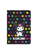 Lisanslı Kuromi 18,5x26 cm 40 Yaprak Çizgili Stickerlı Tel Dikişli Defter - 2