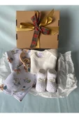 Hoşgeldin Bebek, Unisex, Yenidoğan Bebek Organik Hediye Seti thumbnail 5