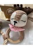 Bebek Hediyelik Geyik Emzik Zinciri Çıngırak Yenidoğan Kız Bebek Isimli Emzik Hediye Seti thumbnail 4