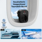NPO Fulltech24 3680W Yüksek Voltaj/Akım ve Çocuk Korumalı Type-C ve USB Çoğaltıcı Duvar Prizi - 4