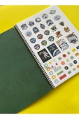 A4 Alfa Stickerlı 80 Yaprak Erkek Çocuk Okul Defteri | Spiralli Çizgili Defter Yeşil - 3