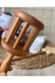 Ahşap Organik Bebek Çıngırak Doğal Bebek Çıngırağı - 3