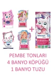Alman Kalitesi- Çocuklar Için Pembe Renkli Banyo Köpüğü Seti- 5 Adet thumbnail 1