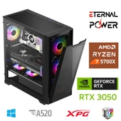 ETERNAL POWER RYZEN 7 5700X 32G DDR4 1TB M.2 RTX3050 A520 M650W thumbnail 1