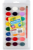Washable Watercolour Paints, 24 Renk +Fırça -Yıkanabilir Suluboya - Amerikan-nontoxic- thumbnail 1