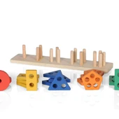 Ahşap 5 Li Geometrik Şekiller - 2