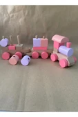 Ahşap Bloklu Eğitici Bul-Tak Tren Oyuncak Seti - 8
