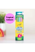 5 Super Tips Washable Markers- Tropical Colors- Amerikan-Nontoxic- 5 Yıkanabilir Marker- 3 yaş üzeri thumbnail 1