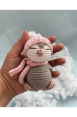 Amigurumi Mini Sevimli Penguen Kardeşler Organik El Örgüsü Oyuncak - 3