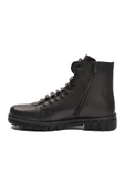 Ayakmod Siyah Deri Kürkü Soğuğa Dirençli Kaymaz Erkek Bot 2K8518 M - 4