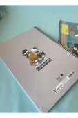 Hello Kitty and Friends Lisanslı A4 Çizgili 80 Yaprak Spiralli Karton Kapak Okul Defteri - 12