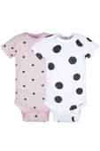 Baby Girl- Kısa Kollu Kız Bebek Onesies Bodysuit Zıbın Seti- 8'li Paket thumbnail 3