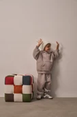 Gri Çocuk Kanguru Cepli Oversize Eşofman Takımı thumbnail 5