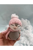 Amigurumi Mini Sevimli Penguen Kardeşler Organik El Örgüsü Oyuncak - 4