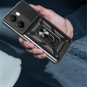 Xiaomi Poco X7 Pro Kılıf Kamera Korumalı Zırh Tank Sürgülü Vega Kapak - 7