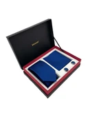 Brianze Gece Mavisi Kravat Mendil Ve Kol Düğmesi Kutulu Set - 2