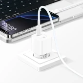 Recci RC77E GaN Teknolojili Hızlı Şarj Başlığı Type-C to Type-C PD 30W Kablolu Şarj Seti - 4