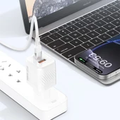 Recci RC83E Type-C PD & USB-A GaN Teknolojili QC3.0 Hızlı Şarj Başlığı 35W - 6