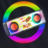 Recci RSK-W38 Space Station Serisi RGB Led Işıklı Bluetooth Hoparlör FM Radio Özellikli - 8