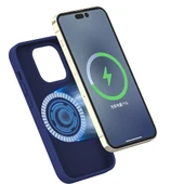 Apple iPhone 14 Pro Max Kılıf M-safe Şarj Özellikli Liquid Silikon Recci Mousse Serisi Kapak - 3