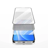 Apple iPhone 15 Pro Max Recci RSP-A05SD 3D HD Full Transparan Temperli Cam Ekran Koruyucu - 3