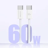 Recci RS13CC Nature Serisi 60W Hızlı Şarj Özellikli Type-C To Type-C PD Kablo 1.2M thumbnail 7