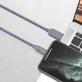 Recci RTC-N23M 2.4A Hızlı Şarj Özellikli Micro to USB-A Kablo 1M thumbnail 7