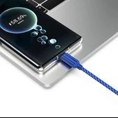 Recci RTC-N23C 3A Hızlı Şarj Özellikli Type-C to USB-A Kablo 1M thumbnail 8