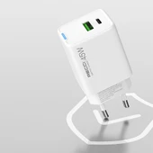 Recci RC108E GaN Teknolojili Hızlı Şarj Başlığı Type-C to Type-C PD 45W Kablolu Şarj Seti - 9