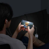 Recci RDS-A17 Lightning 2in1 Şarj ve Ses Adaptörü - 6