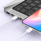 Recci RS13CC Nature Serisi 60W Hızlı Şarj Özellikli Type-C To Type-C PD Kablo 1.2M thumbnail 8