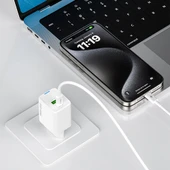 Recci RC108E GaN Teknolojili Hızlı Şarj Başlığı Type-C to Type-C PD 45W Kablolu Şarj Seti - 8