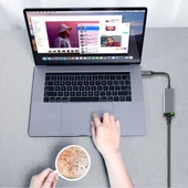 Recci RH10 RJ45 to Type-C Ethernet Dönüştürücü Kablo 100Mbps 80mm - 8