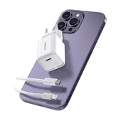 Recci RC65E Hızlı Şarj Başlığı Type-C to Lightning PD 20W Kablolu Şarj Seti - 3