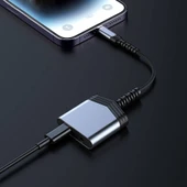 Recci RDS-A17 Lightning 2in1 Şarj ve Ses Adaptörü - 3