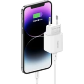 Recci RC65E Hızlı Şarj Başlığı Type-C to Lightning PD 20W Kablolu Şarj Seti - 4