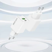 Recci RC107E Type-C PD & USB-A GaN Teknolojili Hızlı Şarj Başlığı 30W - 5