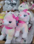 Peluş Pembe Tokalı Miyavlayan 30 cm Kedi thumbnail 4