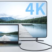 Recci RH08 Type-C to Type-C + SD/TF + USB3.0 + USB2.0 + HDMI + Thunderbolt 3 Bağlantılı 7in2 Hub - 6