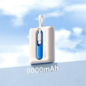 Recci RPB-P12C PD 20W Askı İpli Hızlı Şarj Özellikli Type-C Kablolu Powerbank 22.5W 9000mAh - 10